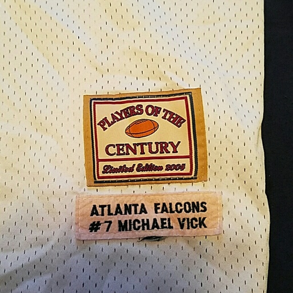 Sewn Throwback Falcons M. VICK Jersey - Picture 2 of 6